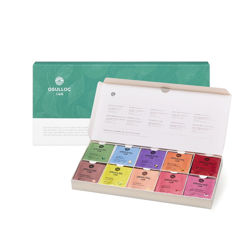 Premium Tea Collection (40 Count, 10 Flavors X 4 Ea), Assorted Tea Bag Sampler,
