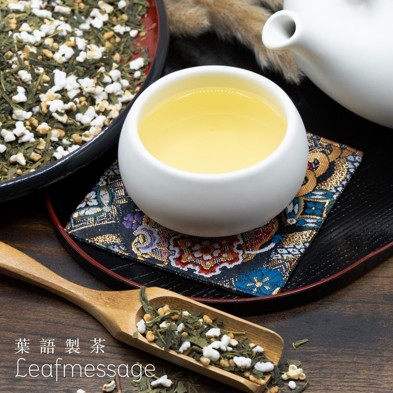 Leafmessage Tea - Golden Genmaicha Loose Leaf Artisan Tea 黃金玄米 げんまいちゃ 100g gallery