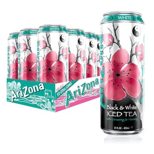 Refreshing Black & White Tea - 22 Fl Oz Big Can, 12 Pack - Iced Beverage, Sweete gallery