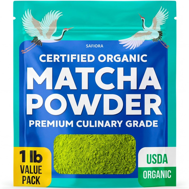 Matcha Powder – Organic Green Tea Powder, Culinary Premium Grade Matcha for L…