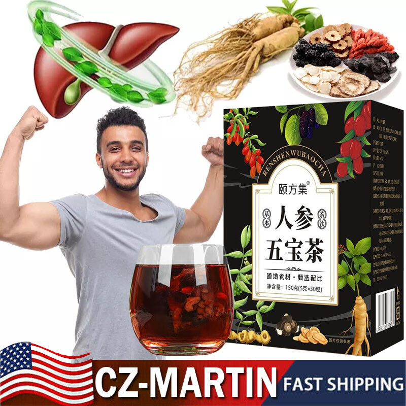 Ginseng six treasure tea , Kidney tea ,liver tea , Expiration Date 18 Months