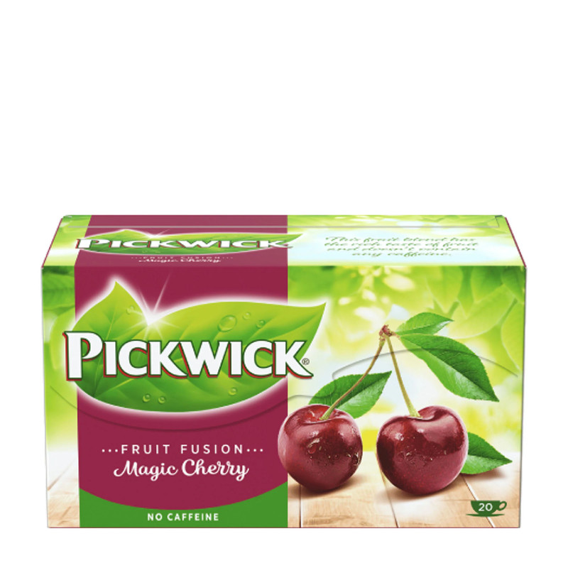 PICKWICK tea: MAGIC CHERRY Fruit Fusion-DECAF – 1 box /20 tea bags SHIPS FREE