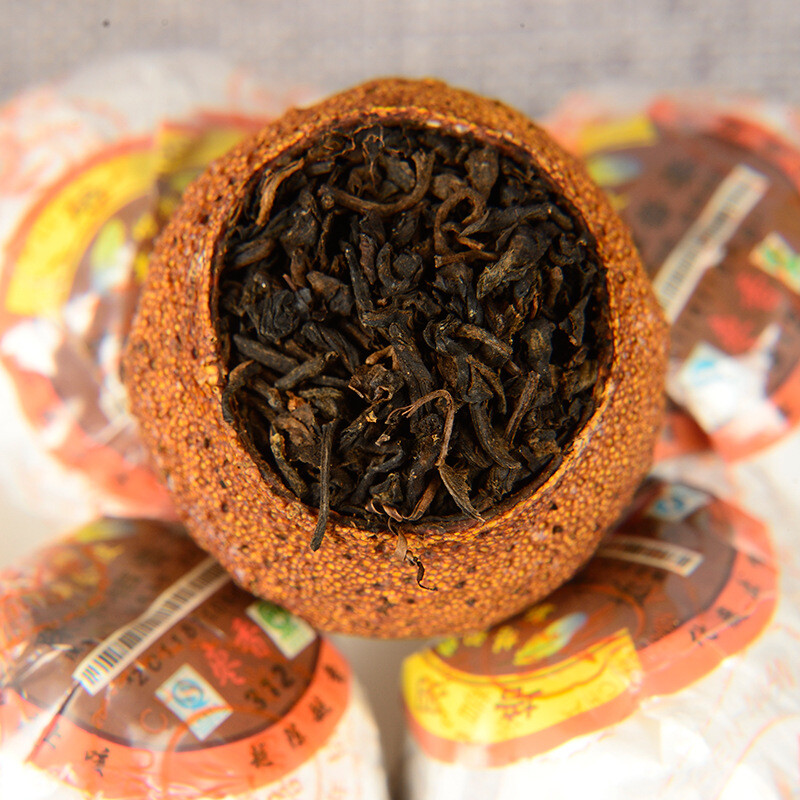 Xinhui Aged Chenpi Ripe Puer Tea Orange Skin Puerh Pu'er Loose Tea PEI YU 312 gallery