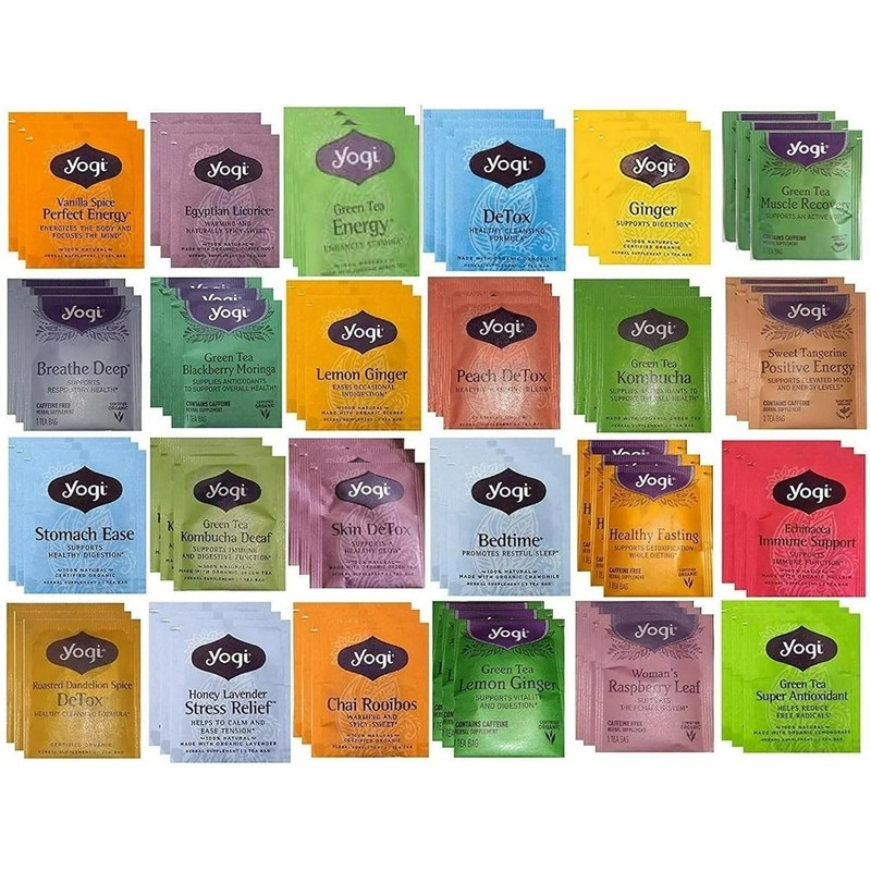 Yogi Tea Bags Sampler Assortment Box of 36 - Organic Tea Bags - FREE SHIPPING!!