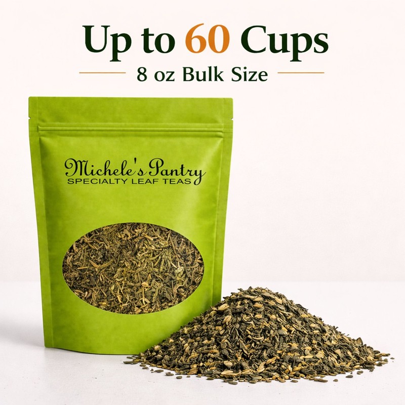 Michele's Pantry Raspberry Pomegranate Bulk Green Tea-1/2 Lb Loose Leaf Tea gallery