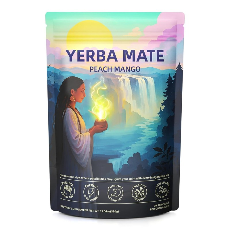 Yerba Mate Instant Tea Powder, Super Yerba MateTea for Natural Energy US DEPO