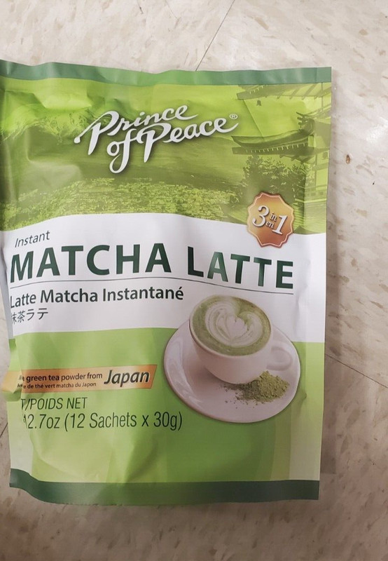 2 PACK PRINCE OF PEACE INSTANT MATCHA LATTE 14.8OZ 12 SACHETS EACH