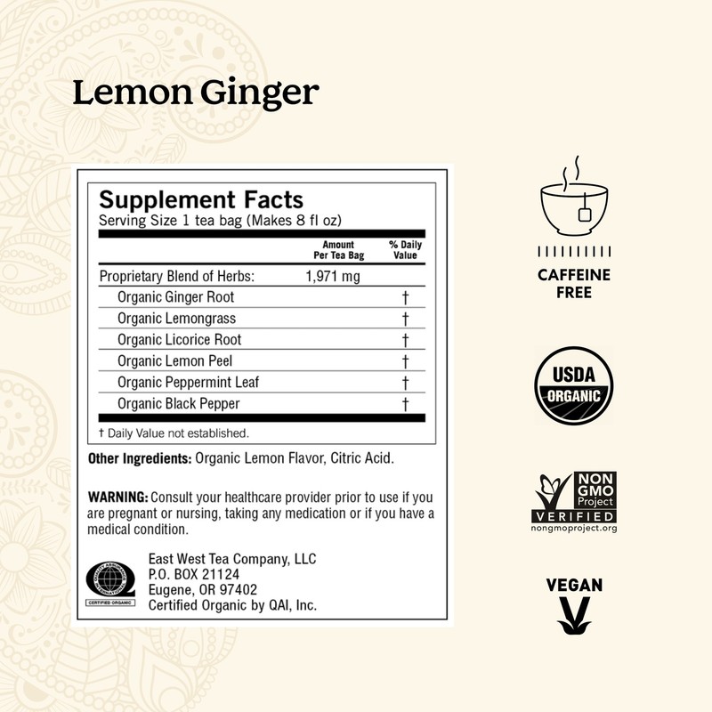 Yogi Tea - Lemon Ginger Tea (4 Pack) Caffeine Free - 64 Organic Herbal Tea Bags gallery