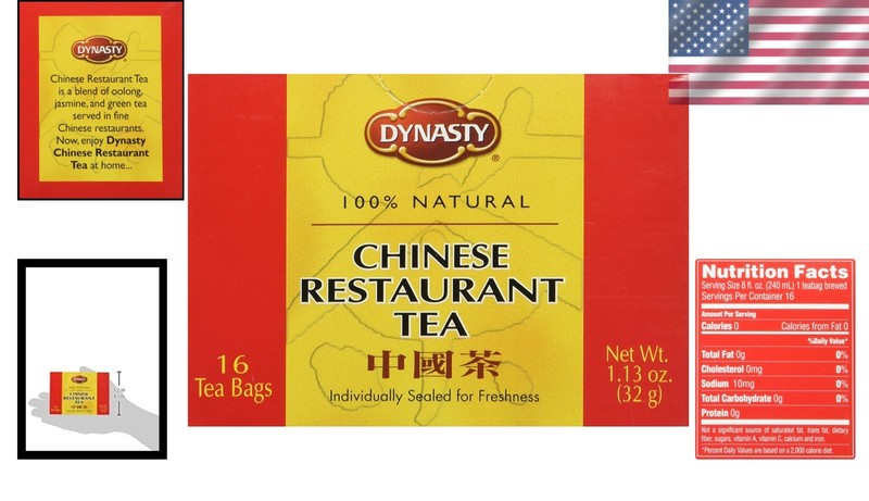 Authentic Chinese Restaurant Tea - 16 Teabags, 1.13 oz of 100% Natural Flavor gallery