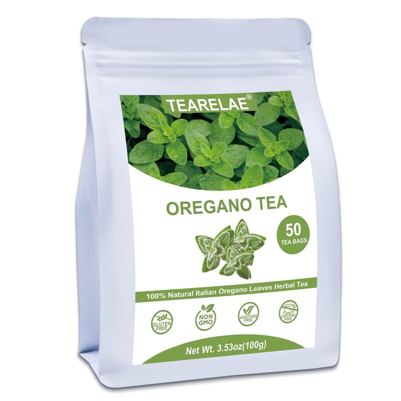 Oregano Tea Bags – 50 Count – Natural Digestive Aid, Antioxidant-Rich,
