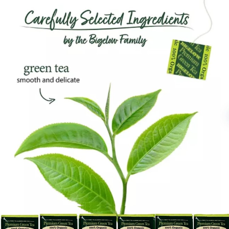 Organic Green Tea 140 Count - Individually Wrapped Bags for Wellness & Antioxida gallery