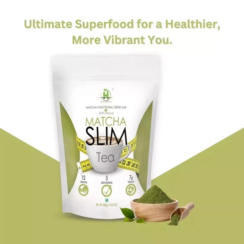 Matcha Slim Green Tea (500gm) Weight Management High In Antioxidants Fastship gallery