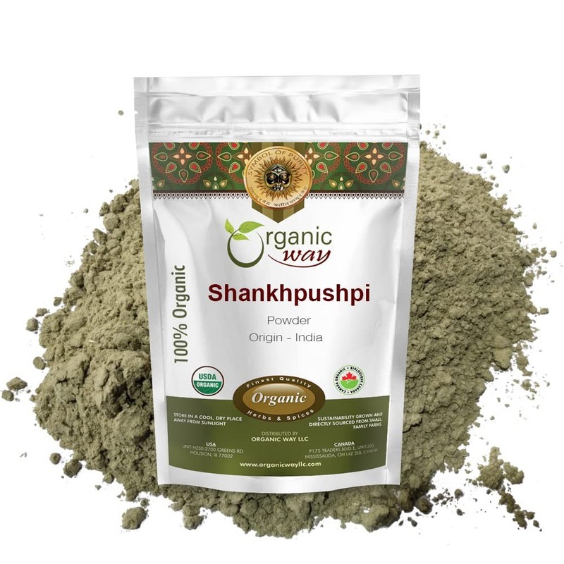 Shankhpushpi (Convolvulus prostratus) Powder – Organic & Kosher Certified | R…