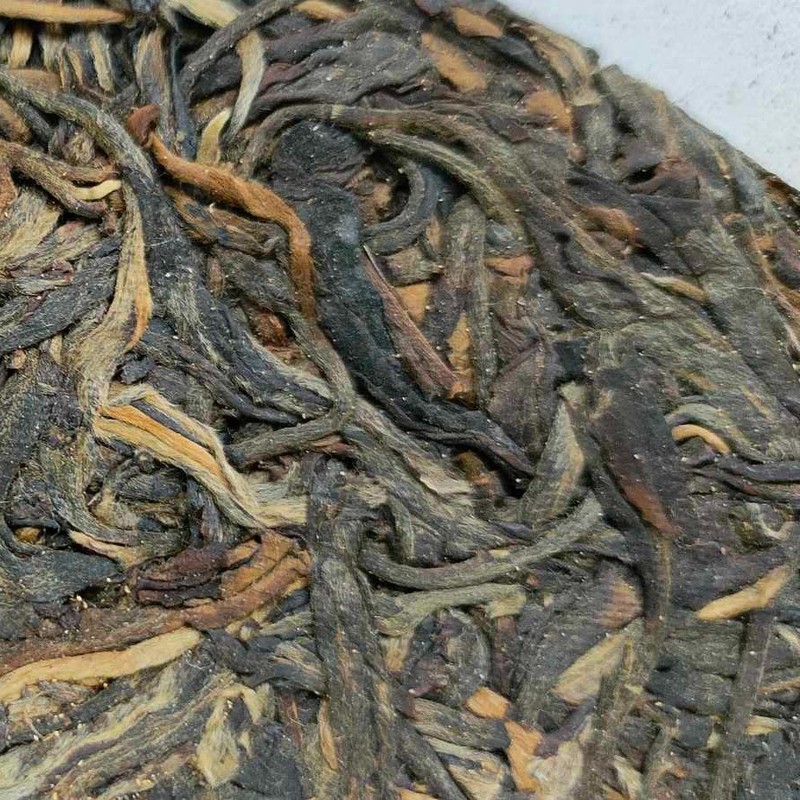 Pu-erh tea,1990s,Customized Tea,八中勐海茶廠,薄棉紙 thin tissue paper,357g,Raw gallery