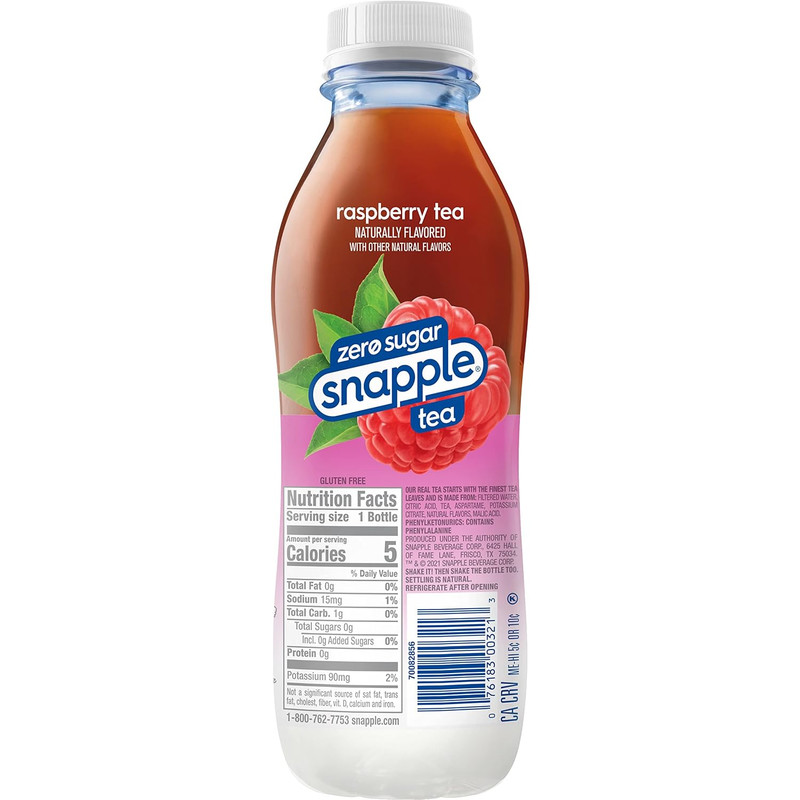 Zero Sugar Raspberry Tea, 16 Fl Oz Recycled Plastic Bottle, Pack of 12 gallery