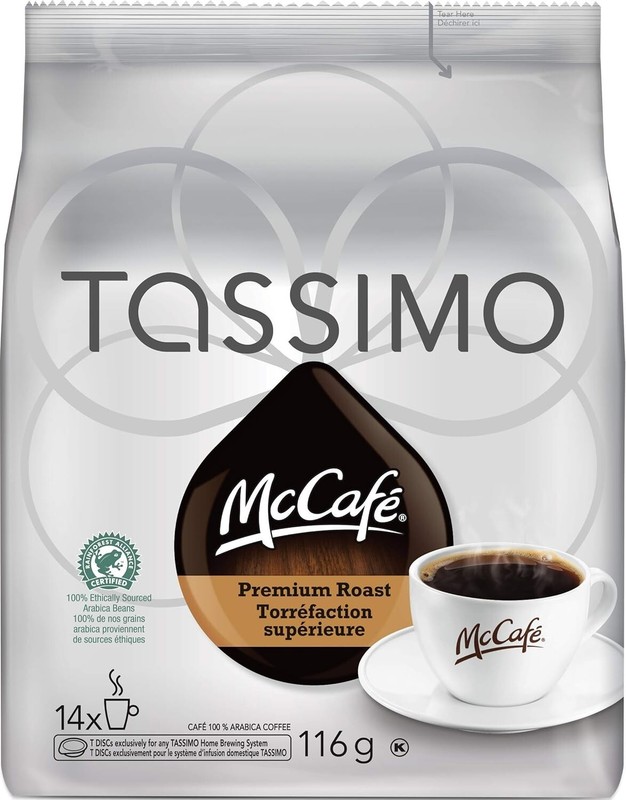 Tassimo McCafé Premium Roast Coffee Single Serve T-Discs, 116g – Fresh Stock