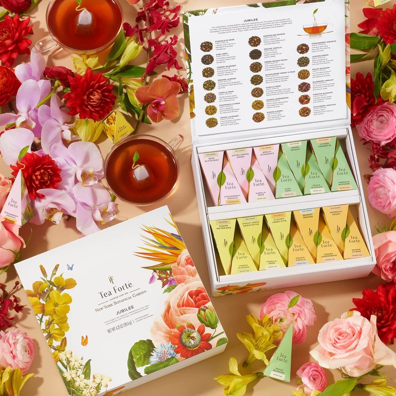 Premium Tea Chest Presentation Box Gift Set Sampler, 40 Count Individually Wr... gallery