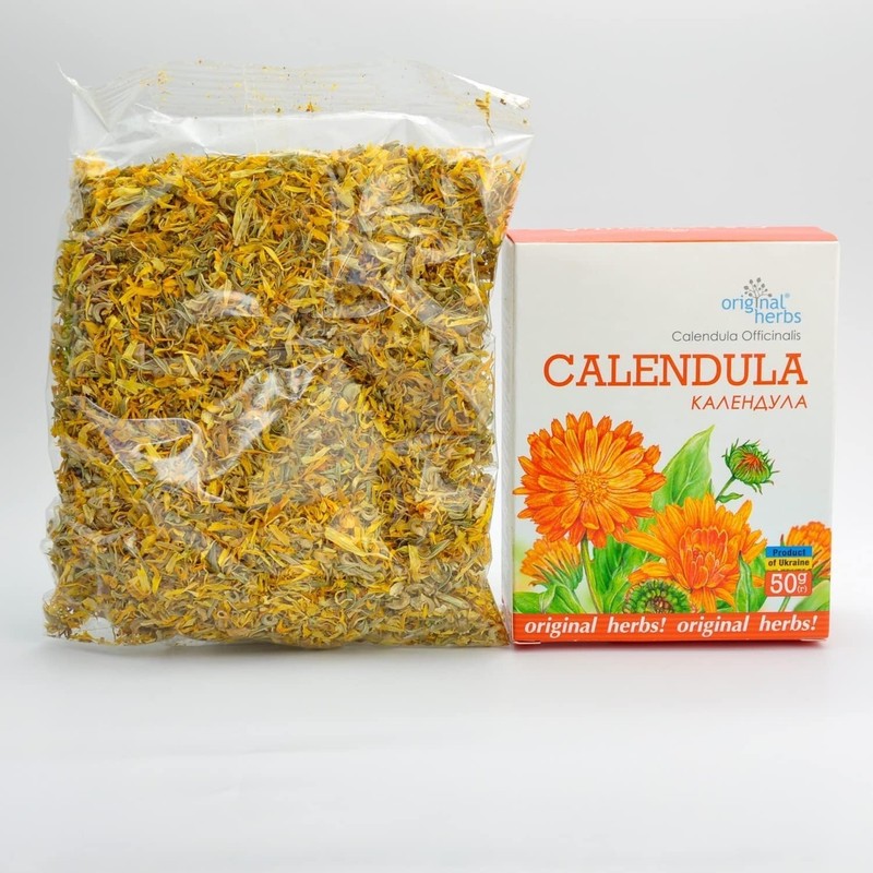 Calendula ( Календула) - 50g (1.76oz)| Dried Calendula Flowers ,Original Herbs gallery