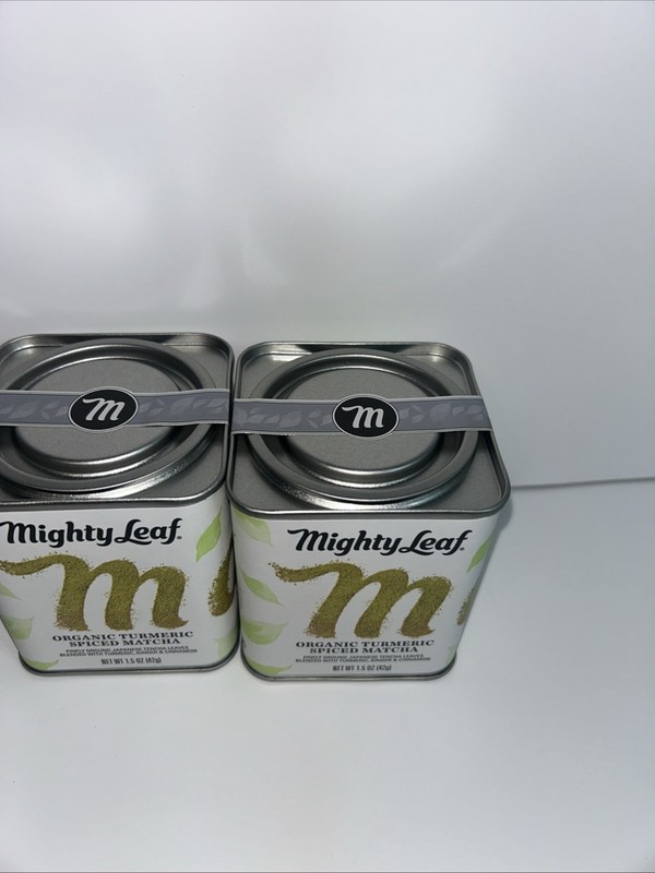 (2) Mighty Leaf Organic Spiced Turmeric Matcha Tea Powder 1.5 Oz (06/2027) gallery
