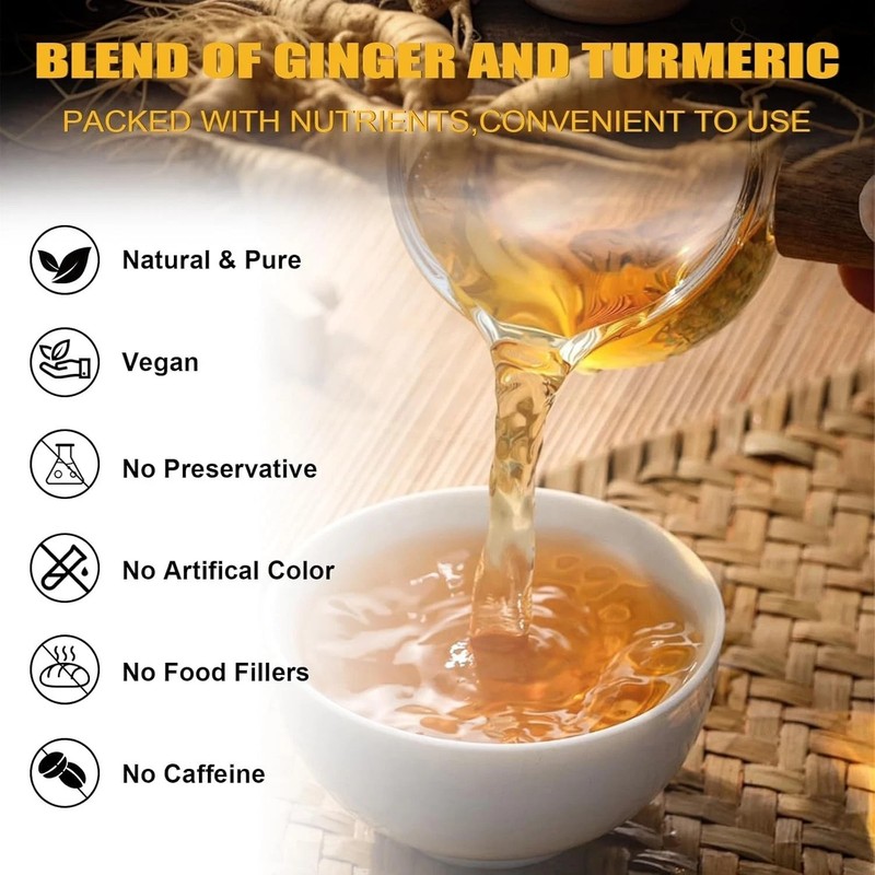 Turmeric Ginger Cinnamon Tea 60/120 Bags Vegan No Sugar Caffeine Gluten Free Hot gallery