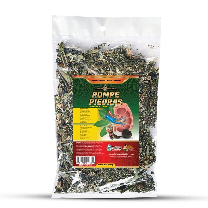Rompe Piedras Compuesto Te Herbal 4 oz. Breaks Stone Tea 4 Oz. Natural de Mexico