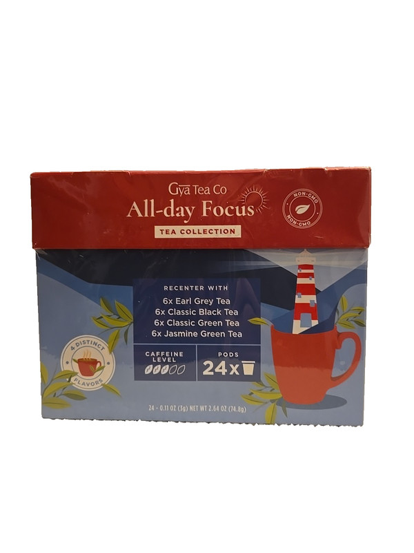 Gya Tea Co. All-day Focus Tea Collection 24 Pods