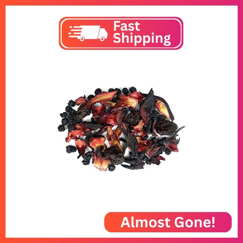 Black Currant Hibiscus Herbal Fruit Tea - Caffeine Free Loose Leaf Bulk Herbs an gallery