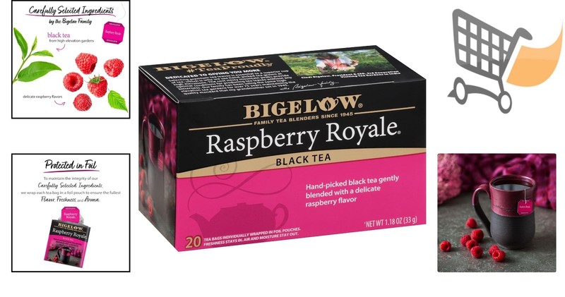 Black Tea Bags Caffeinated 120 Count Pack Raspberry Royale Flavored Gourmet gallery