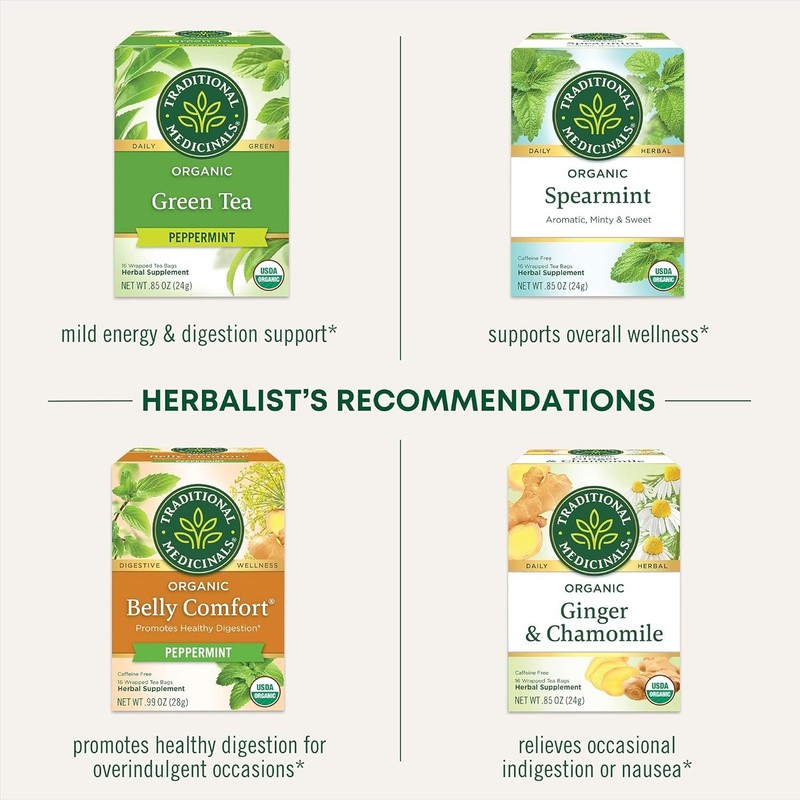 Naturally Delicious Organic Triple Mint Tea - Digestive Aid, 16 Compostable Bags gallery