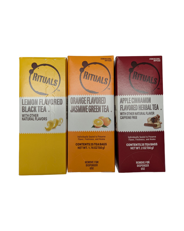 Tea Variety Pack, Lemon, Orange Jasmine, Apple Cinnamon Tea, 75 Tea Bags