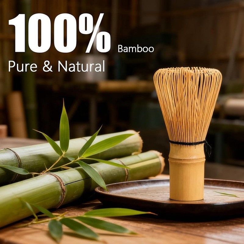 Japanese Matcha Whisk Bamboo Tea Tool Handcrafted Traditional Whisk Smooth Tea gallery