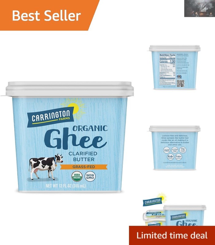 Support Local with USDA Organic Ghee, 12 Fl Oz – Perfect for Healthier Cooking