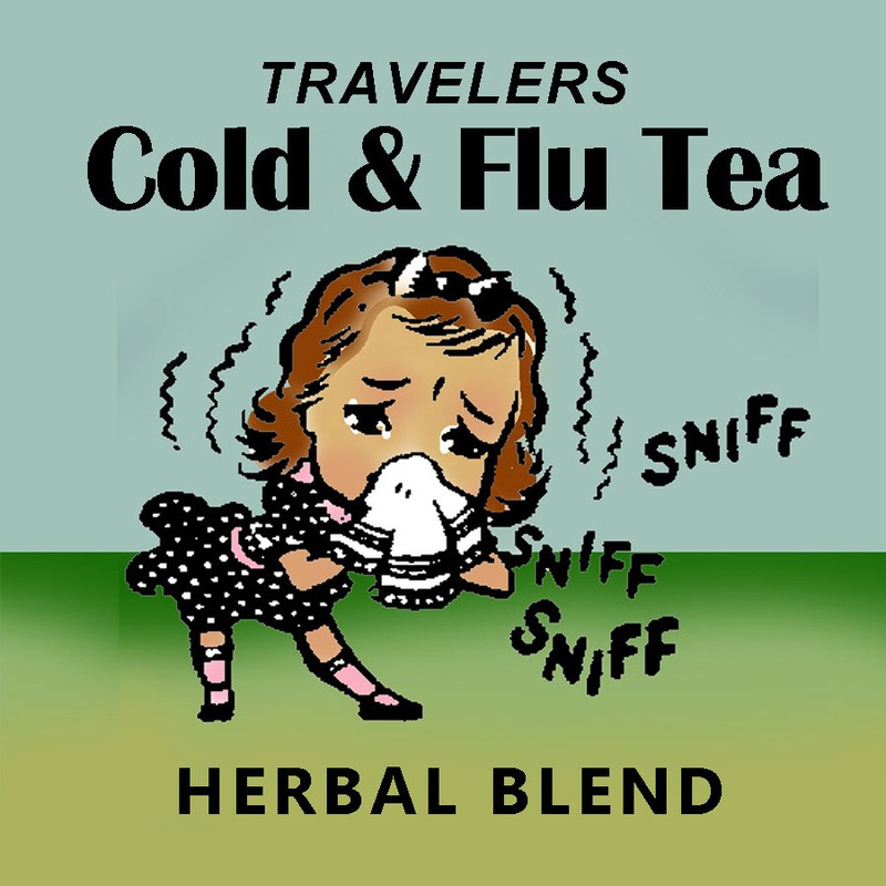 Travelers Cold & Flu Tea (Herbal Blend), loose/bulk from $3.25 (1 oz.)