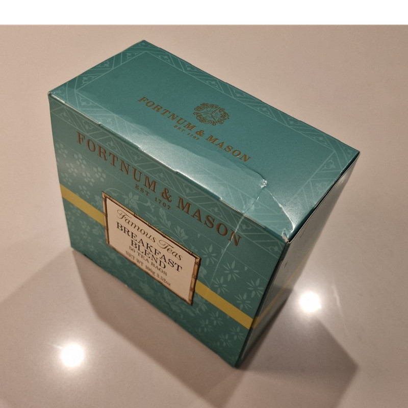 Fortnum & Mason Breakfast Blend Bagged Tea Bags 50 Pack 100 g Pantry