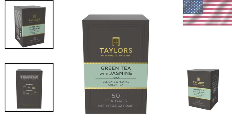 Ethically Sourced Green Tea with Jasmine - 50 Pillow Bags for Refreshing Taste gallery