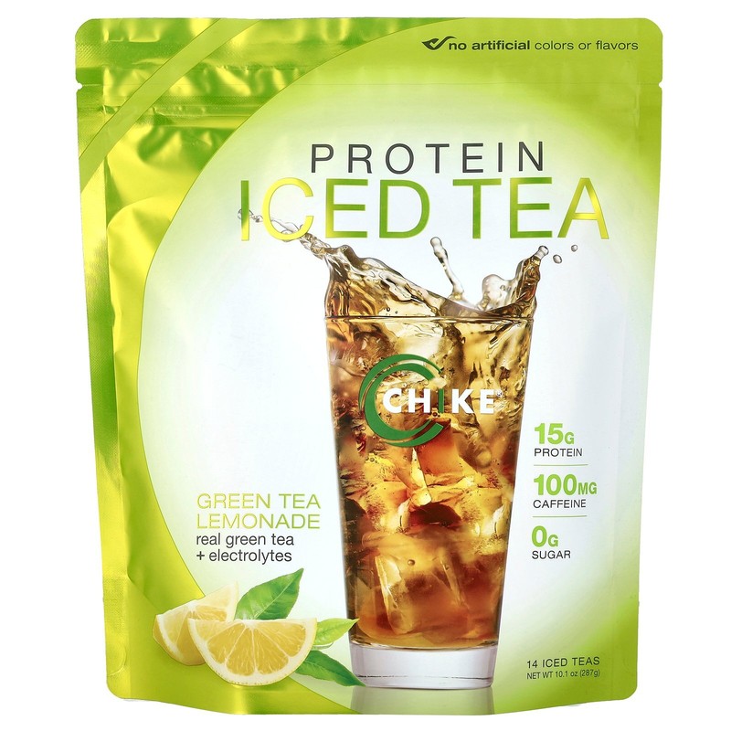 Protein Iced Tea, Green Tea Lemonade , 14 Iced Teas, 10.1 oz (287 g)