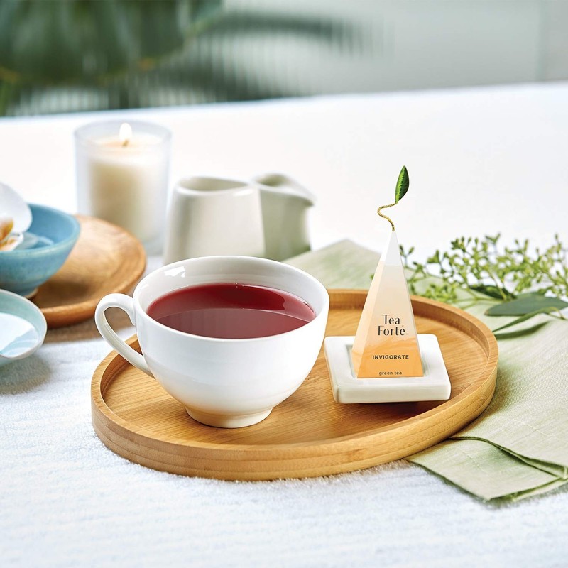 Premium Tea Gift Set - 20 Count Assorted Blends, Individually Wrapped Pyramid In gallery
