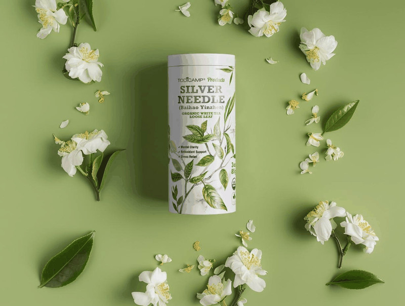 White Tea Organic Silver Needle Tea 3 oz of Premium Silver Needle White Tea gallery