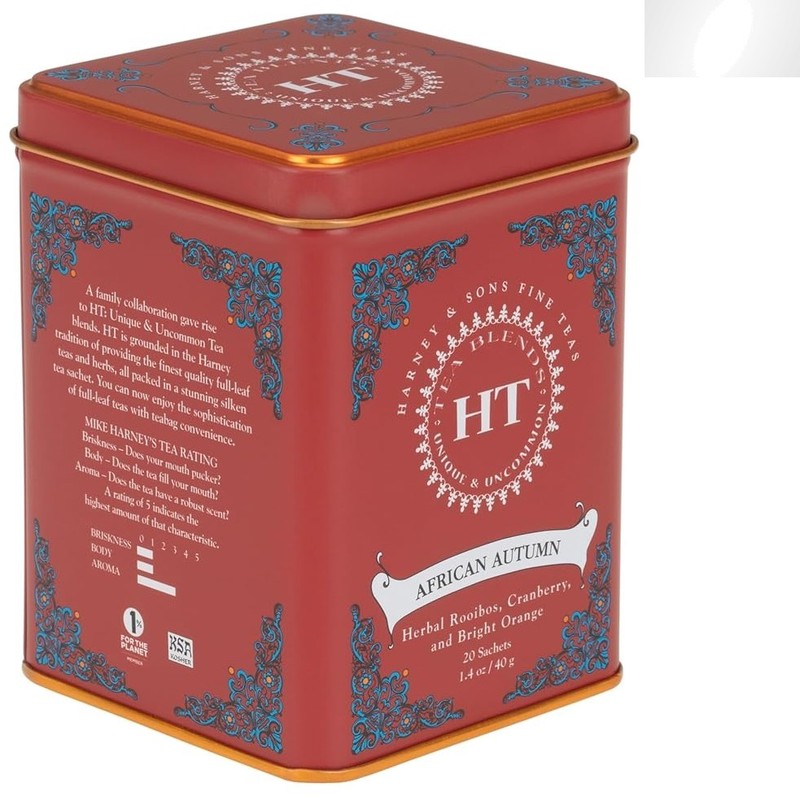 Caffeine-Free African Autumn Rooibos Tea – 20 Sachet Herbal Tasting Experience