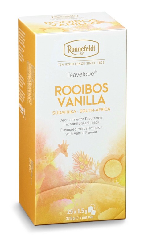 Ronnefeldt Teavelope® Rooibos Vanilla 25 herbal caffeine free tea bags