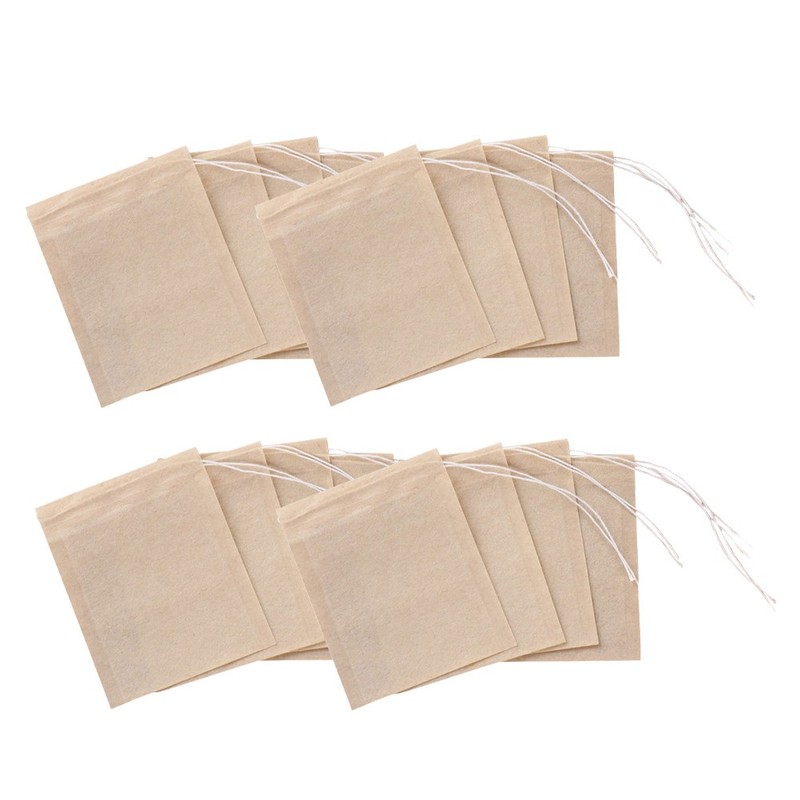 300 Pcs Drawstring Tea Bag Empty Filter Paper Bags For Loose Leaf Tea 5x7 cm