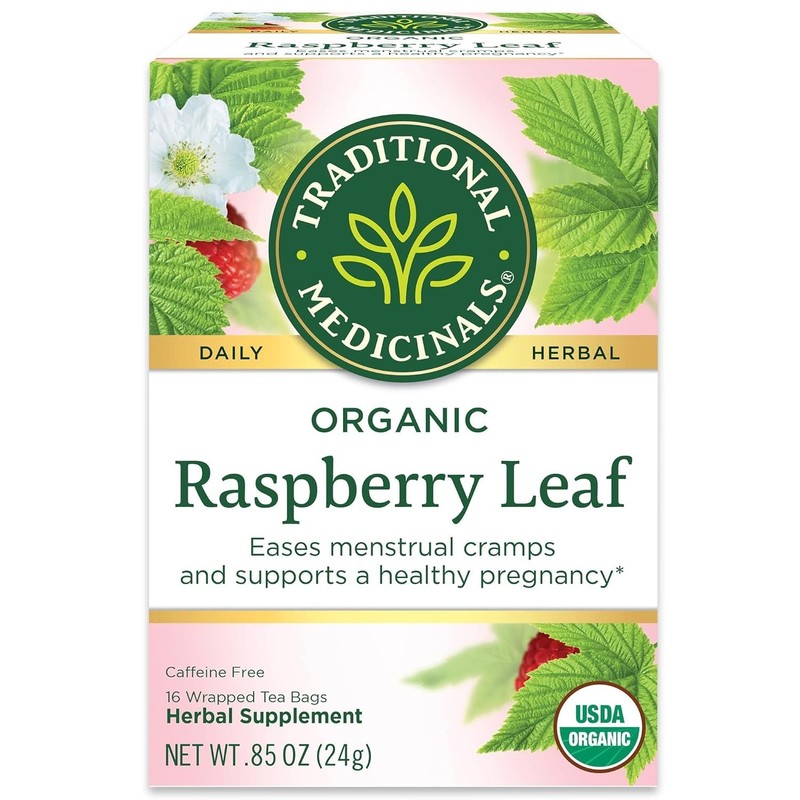 TRADITIONAL MEDICINALS Organic Raspberry Leaf 16 Tea Bags (Pack of 1)