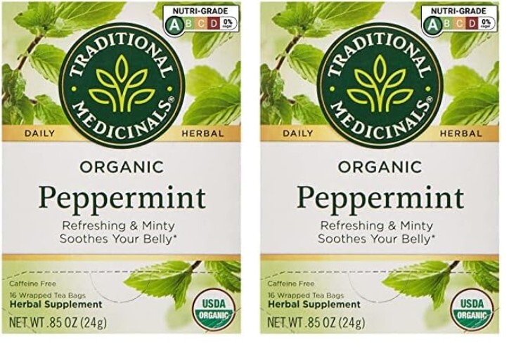 Refreshing Organic Peppermint Tea, 16 Bags Each - Alleviate Digestive Discomfort gallery