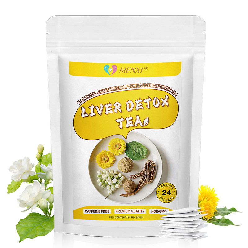 24 Bags Liver Cleanse & Detox Support Liver Detox Tea Herbal Kidney and Pancrea