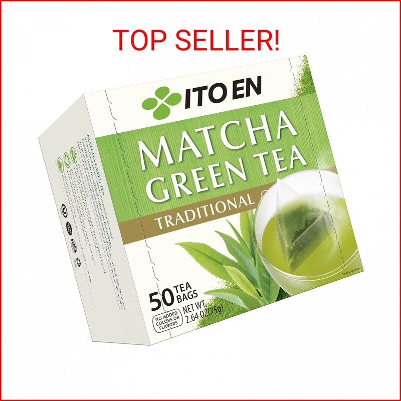 Ito En Traditional Matcha Green Tea 50 Count Zero Calories, Caffeinated
