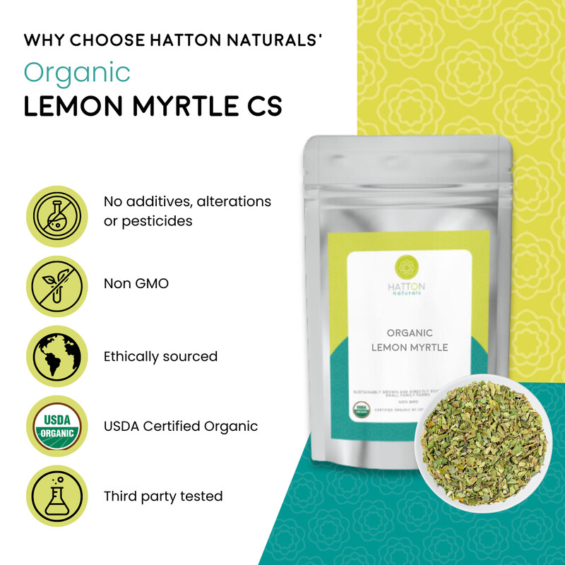 Organic Lemon Myrtle – Cut & Sifted | Aromatic & Versatile Citrus Herb gallery
