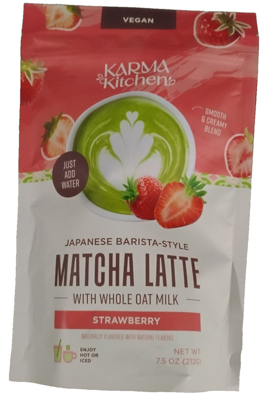 Karma Kitchen Japanese Barista-Style Strawberry Matcha Latte Oat Milk 7.5 oz New