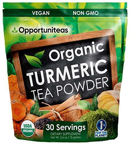 Organic Turmeric Tea Powder – Matcha Green Tea, Turmeric, Cinnamon, Ginger,