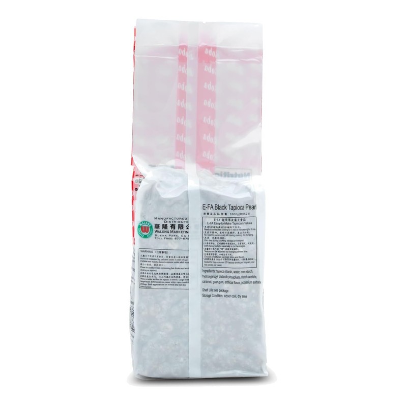 Milk Tea & Dessert Topping, Quick Cook Black Tapioca Pearls