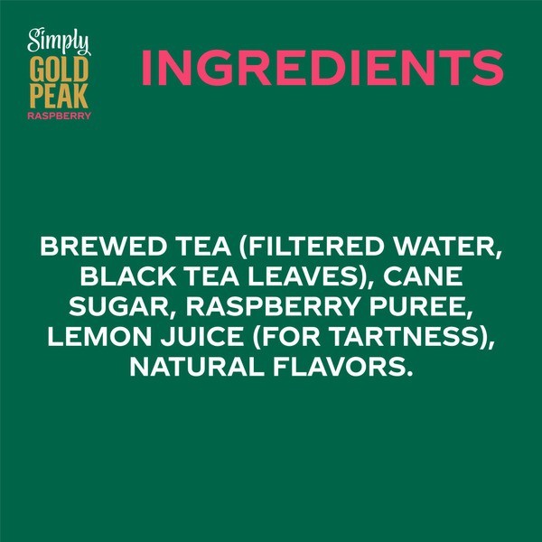 Gold Peak Tea Lemonade Peach Raspberry 52oz 6 Pack Variety Beverage gallery